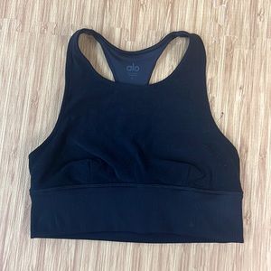 Black alo tank top/sports bra